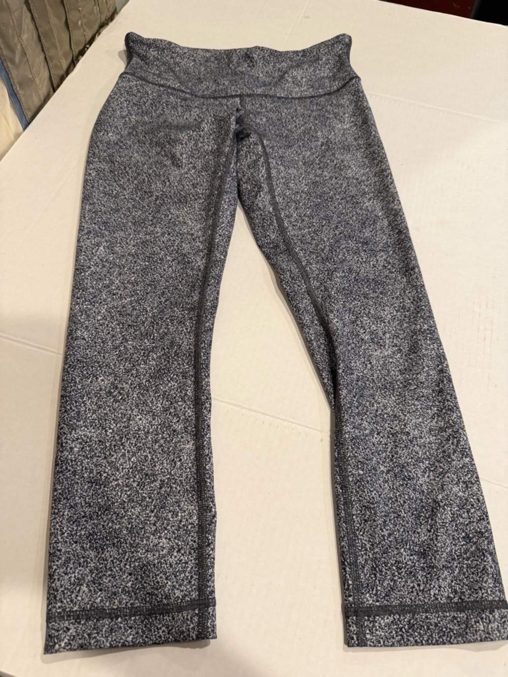 lululemon athletica Black and White Marled Leggings